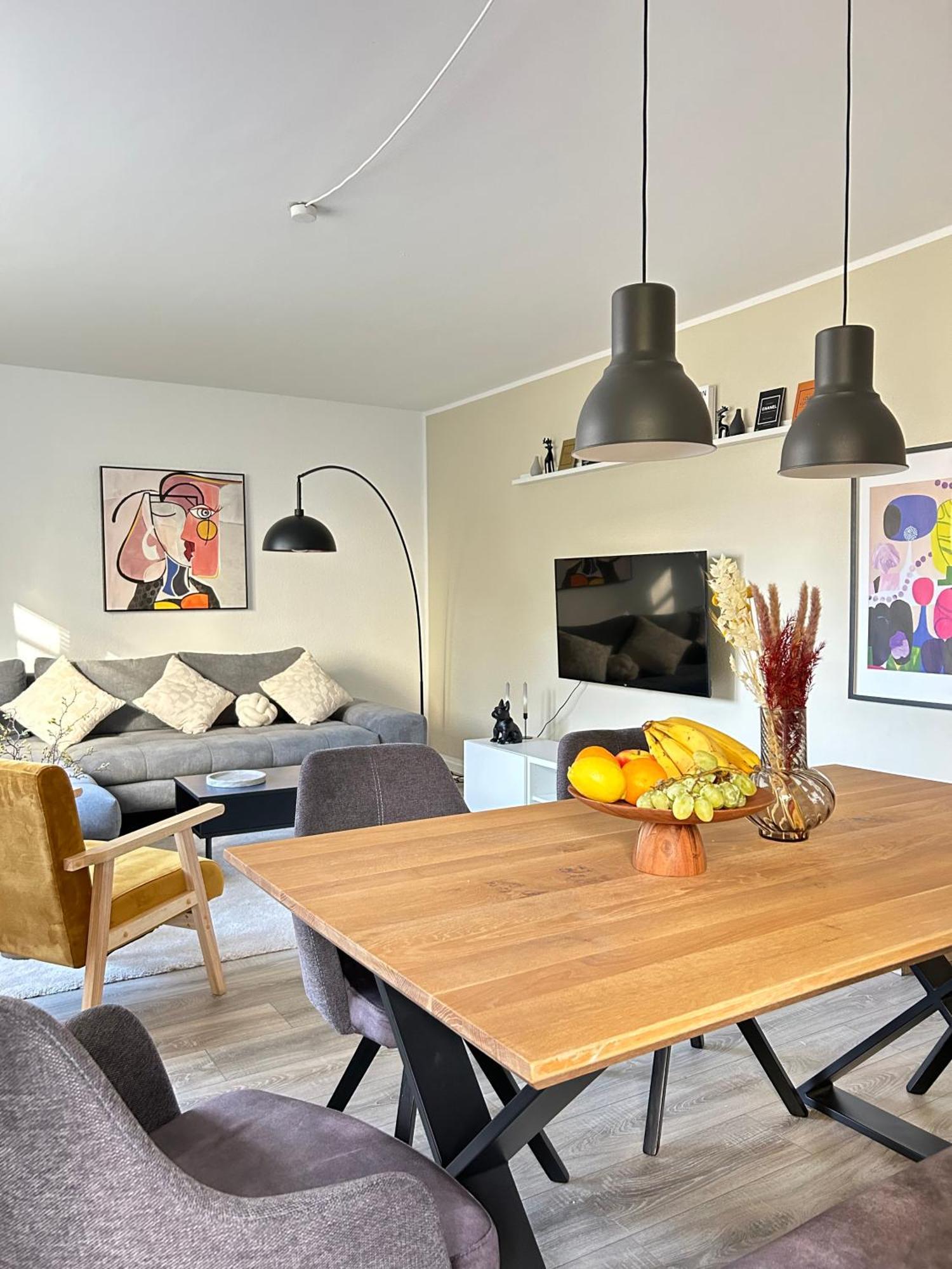 Modernes Designer-Apartment Fuer 7 Gaeste - 80Qm In Zentraler Lage, Self-Check-In Karlsruhe Exterior foto